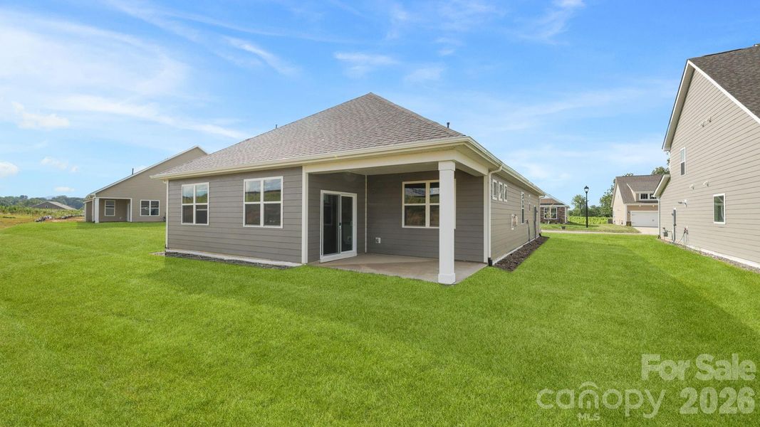 Exterior details and patio area of a home in Tap Root Farms, Hendersonville (Image 3).