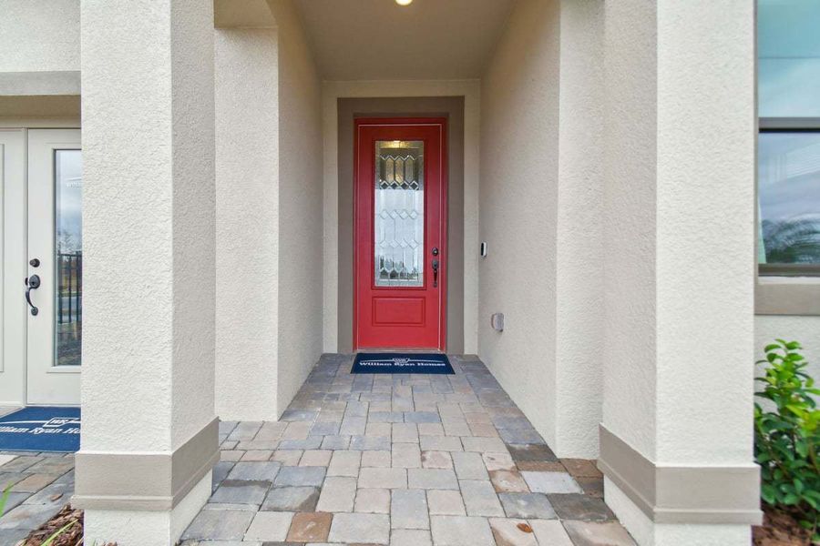 Representative exterior details of a home built from the Sebastian by William Ryan Homes in The Sanctuary – Royal Collection, Punta Gorda (Image 3).