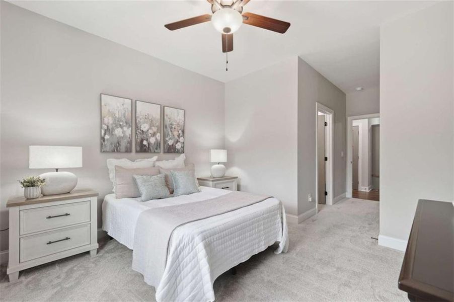 Furnished interior view inside a new home in , Blue Ridge (Image 19). Furnished interior view inside a new home in , Blue Ridge (Image 19).