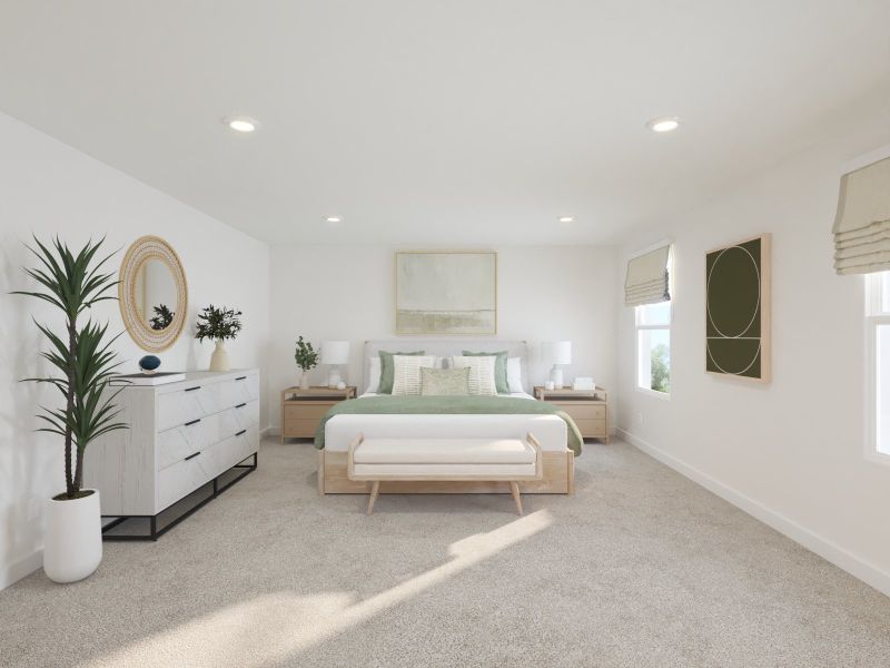 The primary suite offers a private retreat.