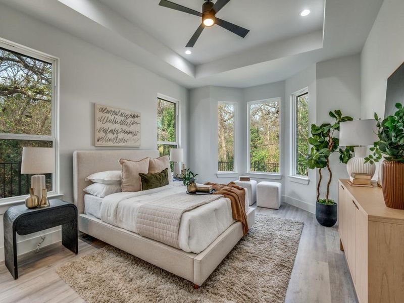 Furnished interior view inside a new home in , Dallas (Image 10).