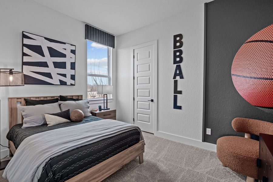 Furnished interior view inside a new home in Lariat, Liberty Hill (Image 45).