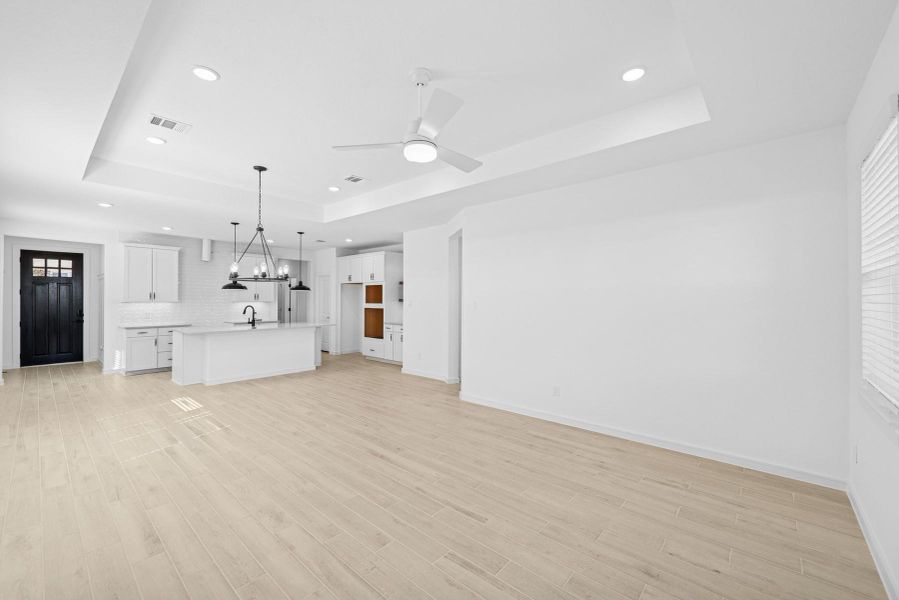 Bright and airy living space