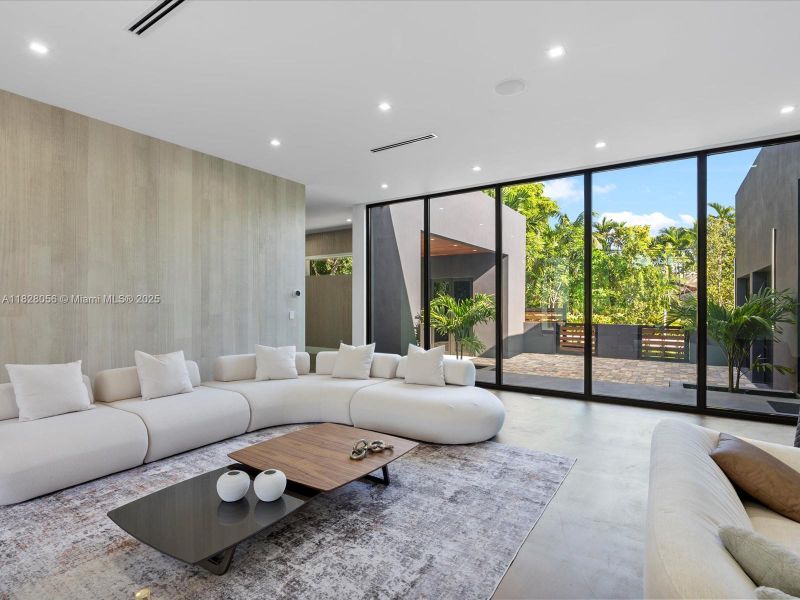 Furnished interior view inside a new home in , Miami (Image 60).