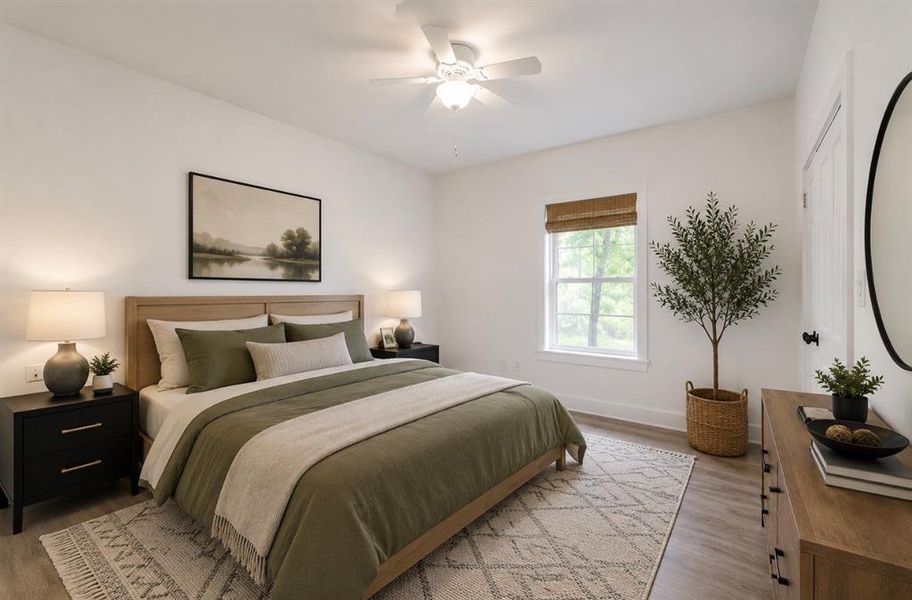 Furnished interior view inside a new home in , Dallas (Image 15).