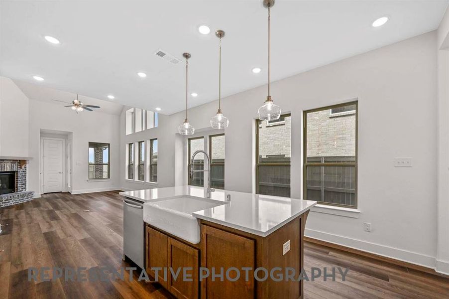 Furnished interior view inside a new home in Wellington, Haslet (Image 8).