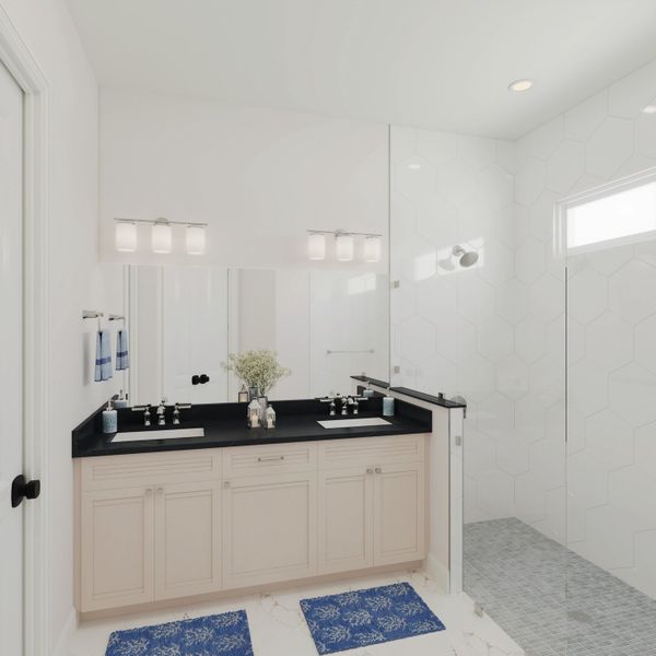 Delray Owner's Bath Rendering