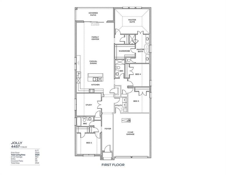 2D floor plan layout of this home in , Frisco, TX (Image 3).