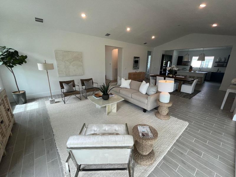 Great Room & Dining Area - Furnished