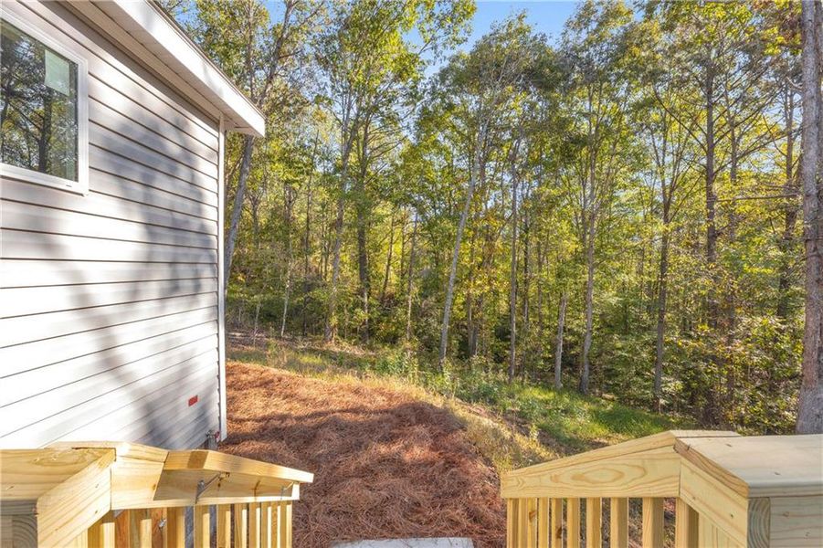Exterior details and patio area of a home in , Ball Ground (Image 26).