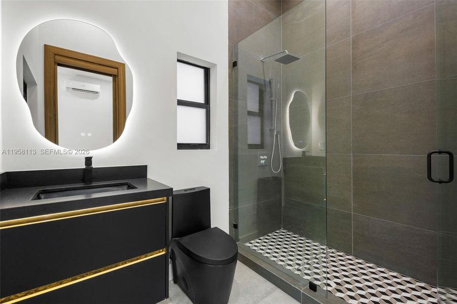 Furnished interior view inside a new home in , Miami (Image 15). Furnished interior view inside a new home in , Miami (Image 15).