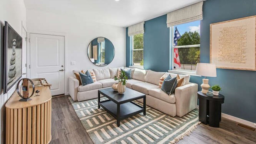 Representative furnished interior of a home built from the MUIRFIELD by D.R. Horton in Arcadia, Denver (Image 5).