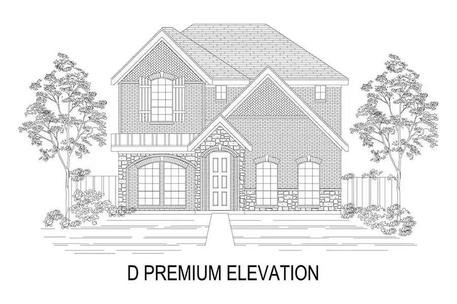 Representative rendering of the exterior for the Fork R by First Texas Homes (Image 6). Representative rendering of the exterior for the Fork R by First Texas Homes (Image 6).