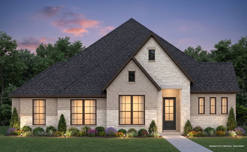 Front exterior of a new home in Chapel Ridge, Waco, TX, highlighting curb appeal (Image 25). Front exterior of a new home in Chapel Ridge, Waco, TX, highlighting curb appeal (Image 25).