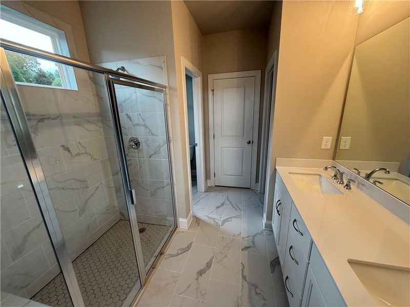 Furnished interior view inside a new home in Lakeside at Great Sky, Canton (Image 8).