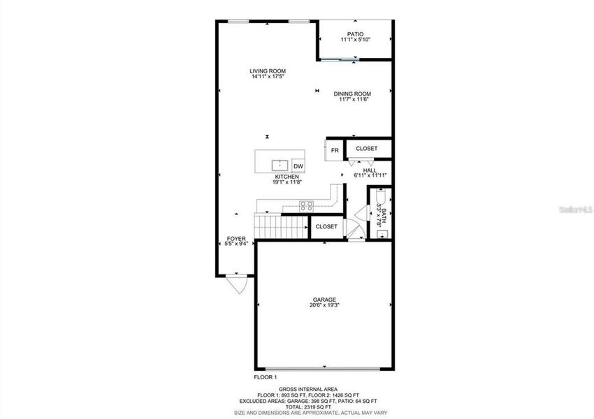 2D floor plan layout of this home in , San Antonio, FL (Image 3).
