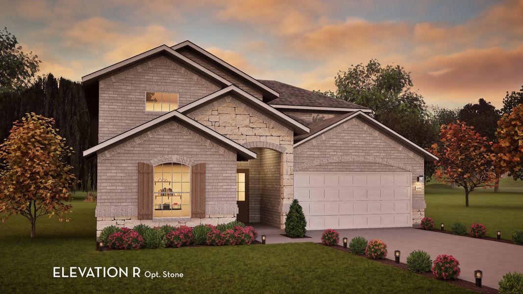 Representative exterior photo of a completed home built from the Yuma by CastleRock Communities in Solterra, Mesquite, TX (Image 20). Representative exterior photo of a completed home built from the Yuma by CastleRock Communities in Solterra, Mesquite, TX (Image 20).