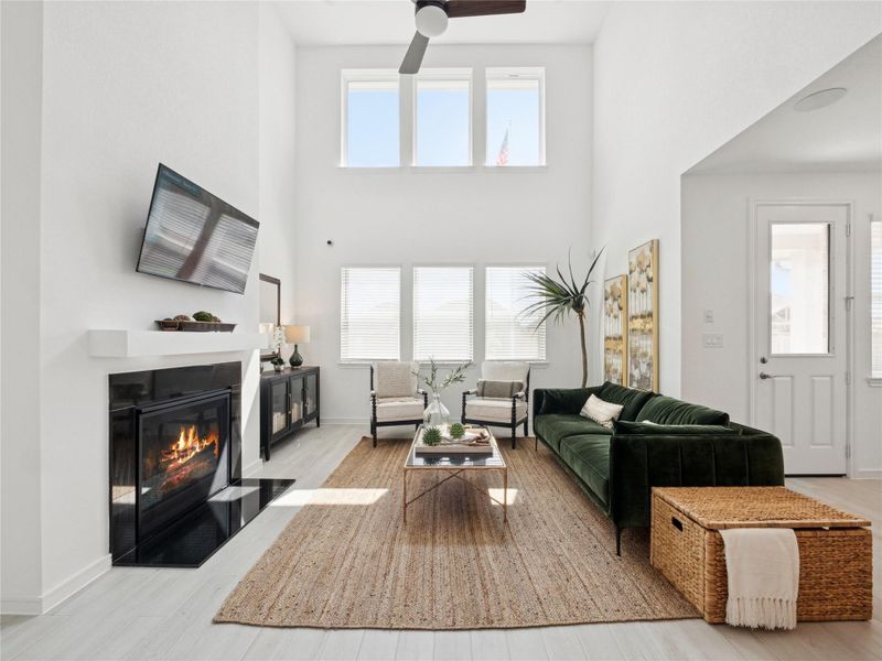 Impressive great room with tons of light (*Photo not of actual home and used for illustration purposes only.)