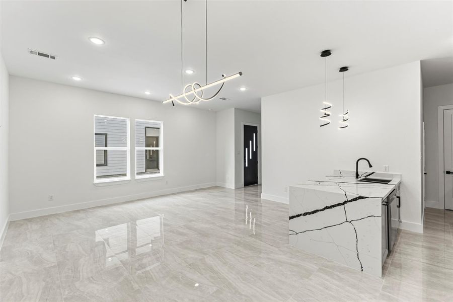 Spacious, unfurnished interior of a new home in , Houston (Image 10). Spacious, unfurnished interior of a new home in , Houston (Image 10).