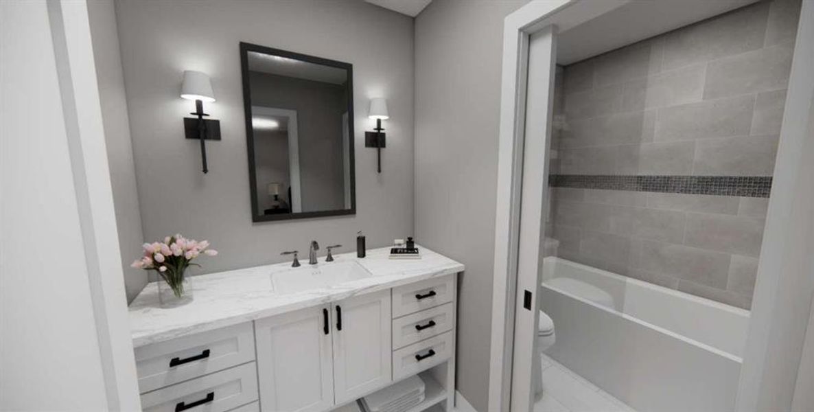 Furnished interior view inside a new home in , Carrollton (Image 37).