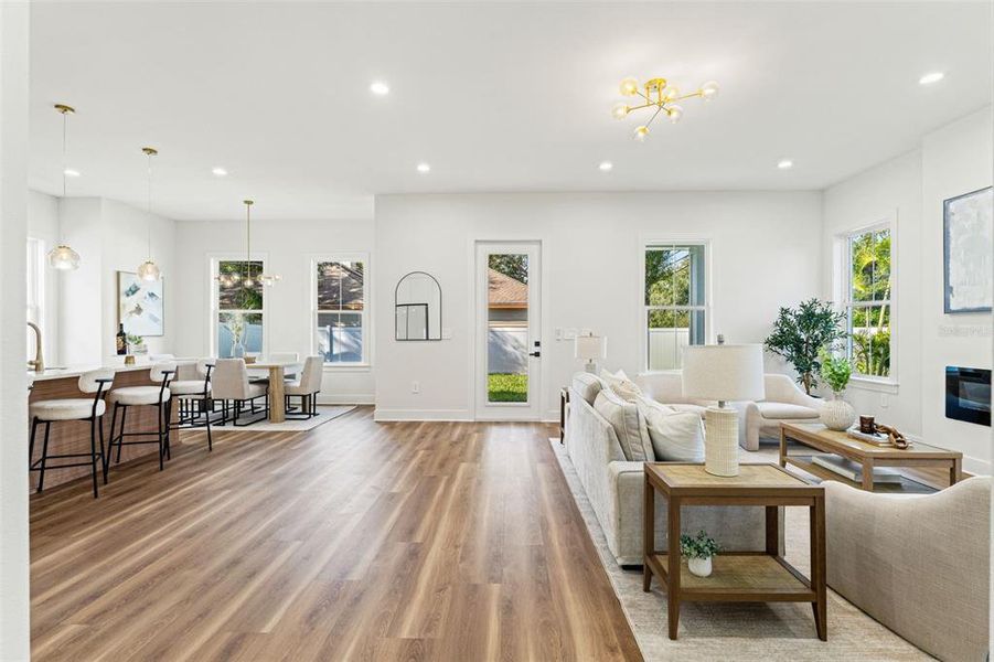 Furnished interior view inside a new home in , Seminole (Image 36).