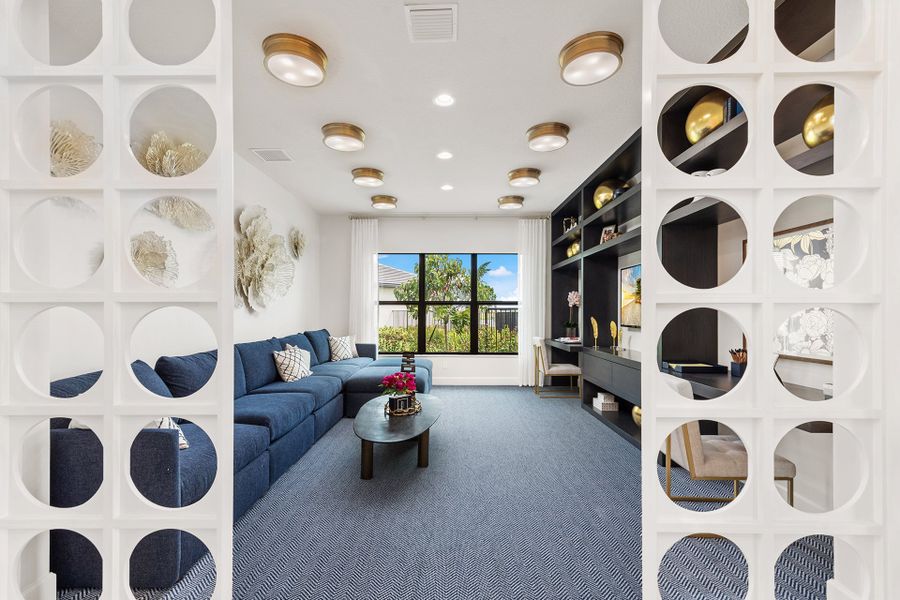 Representative furnished interior of a home built from the Tivoli by GL Homes in Valencia Parc at Riverland, Port St. Lucie (Image 35).
