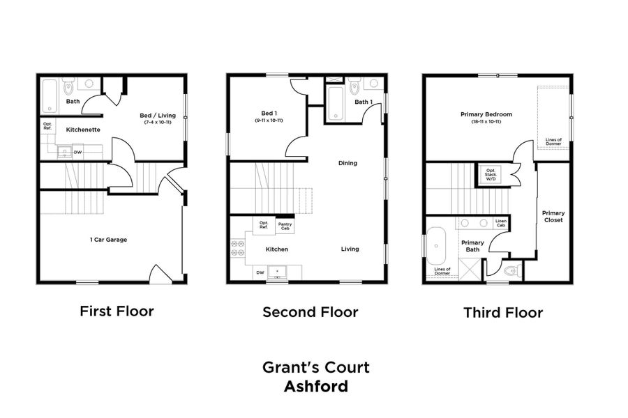 2D floor plan layout of this home in Grants Court, Charleston, SC (Image 1).