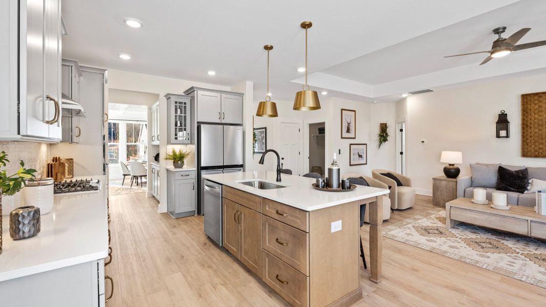 Furnished interior view inside a new home in Creeks at Midway, Anderson (Image 4).