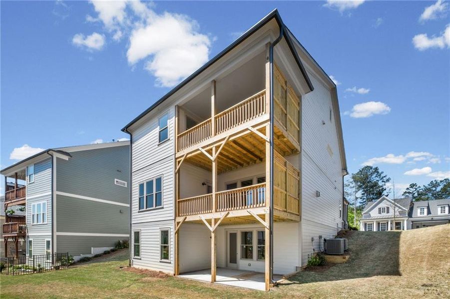 Exterior details and patio area of a home in , Canton (Image 17).
