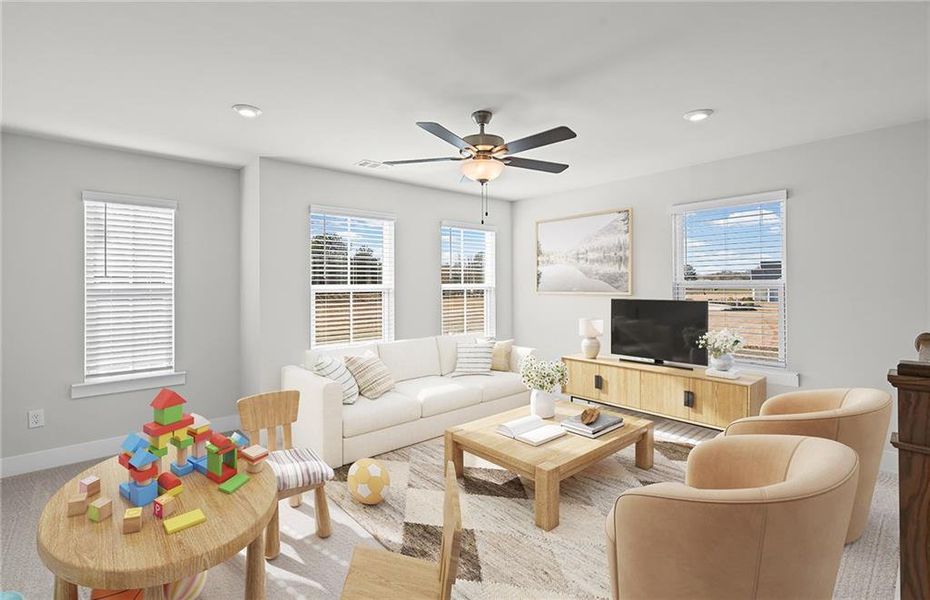 Furnished interior view inside a new home in Creekside at Skelton, Jefferson (Image 6).