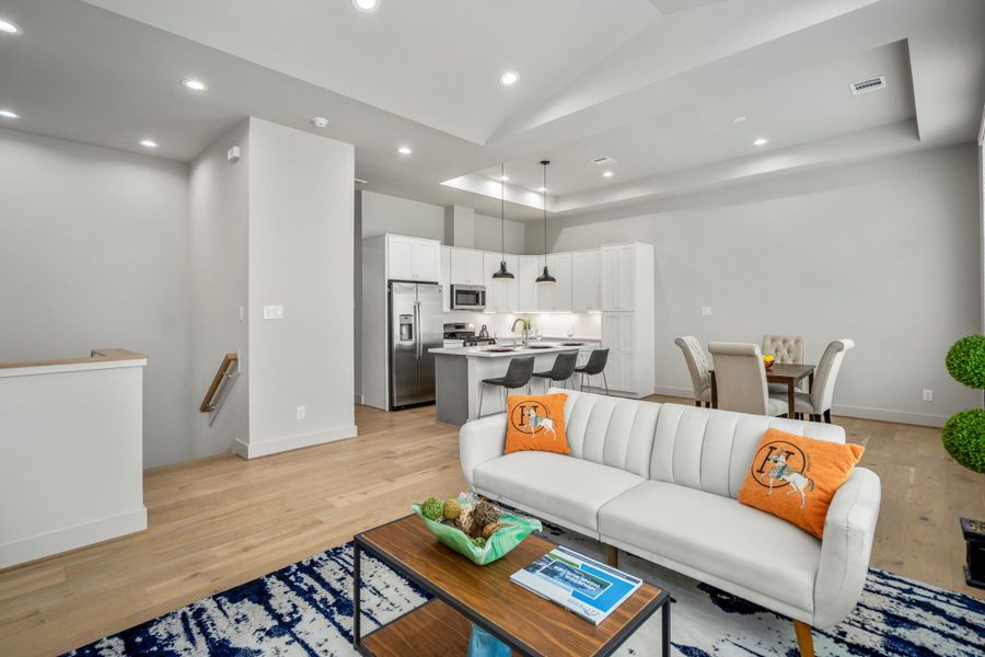 Furnished interior view inside a new home in , Houston (Image 24).