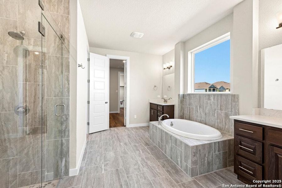 Furnished interior view inside a new home in The Crossvine, Schertz (Image 12).