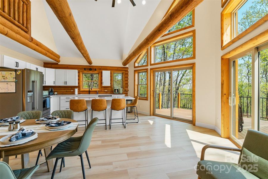 Furnished interior view inside a new home in , Lake Lure (Image 15).