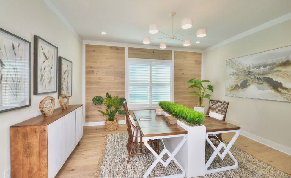 Furnished interior view inside a new home in Tidewater, Jacksonville (Image 32).