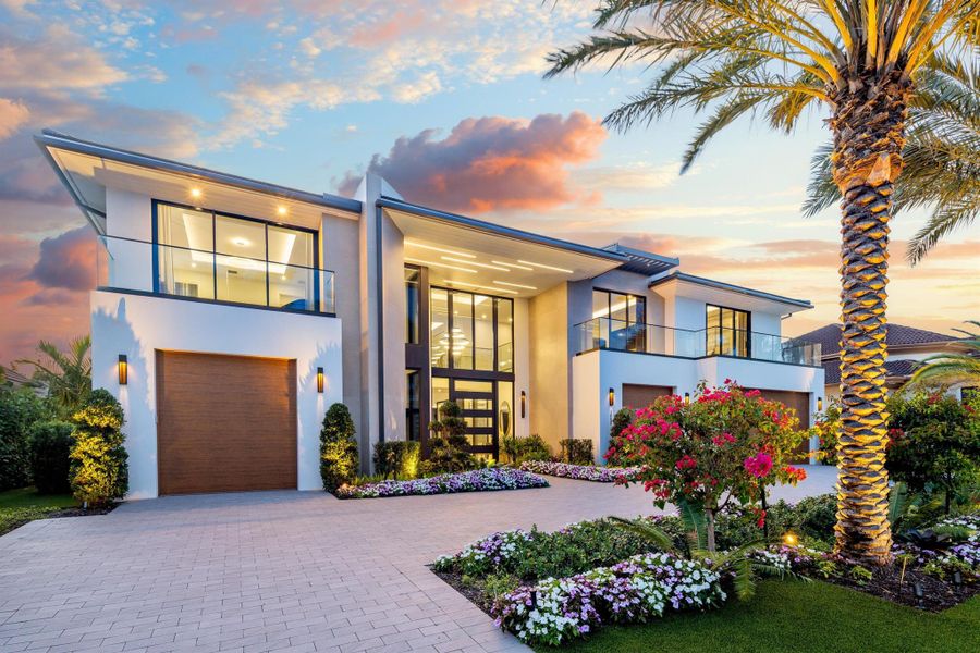 Front exterior of a new home in , Boca Raton, FL, highlighting curb appeal (Image 19).