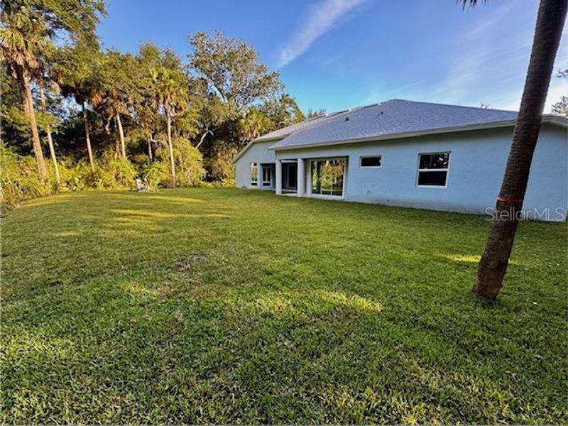 Exterior details and patio area of a home in , Flagler Beach (Image 4). Exterior details and patio area of a home in , Flagler Beach (Image 4).