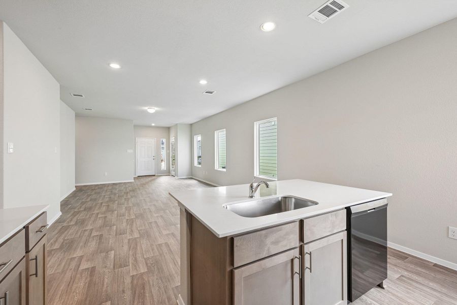 Furnished interior view inside a new home in Cascade, Liberty Hill (Image 6). Furnished interior view inside a new home in Cascade, Liberty Hill (Image 6).