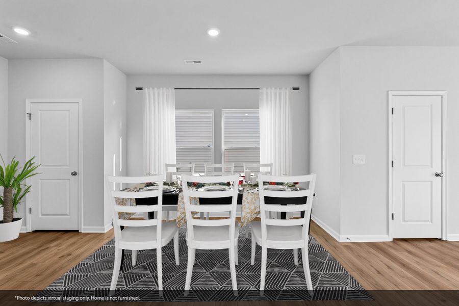 Furnished interior view inside a new home in Hanes Lake, Winston-Salem (Image 7). Furnished interior view inside a new home in Hanes Lake, Winston-Salem (Image 7).