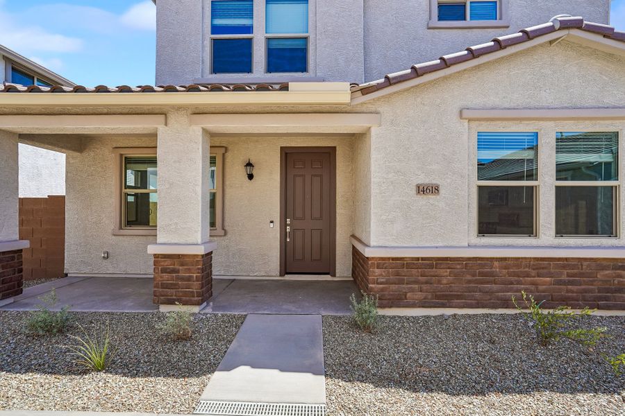 Exterior details and patio area of a home in Rancho Mercado, Surprise (Image 23).