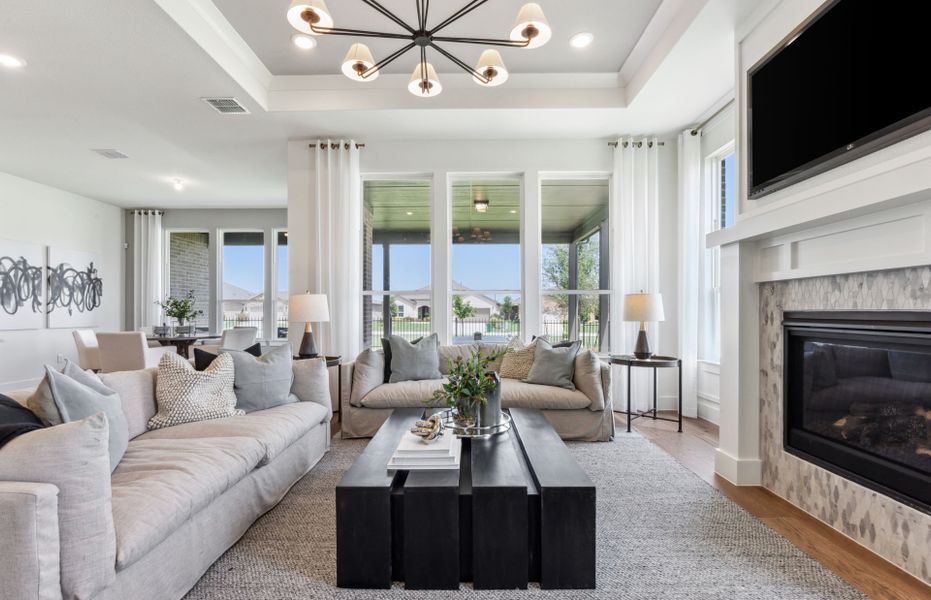 Representative furnished interior of a home built from the Renown by Del Webb in Del Webb Sonoma Verde, Rockwall (Image 15).
