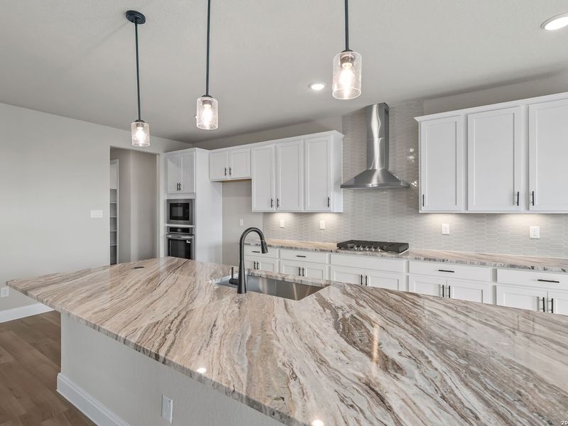 Furnished interior view inside a new home in Potranco Oaks, Castroville (Image 8).