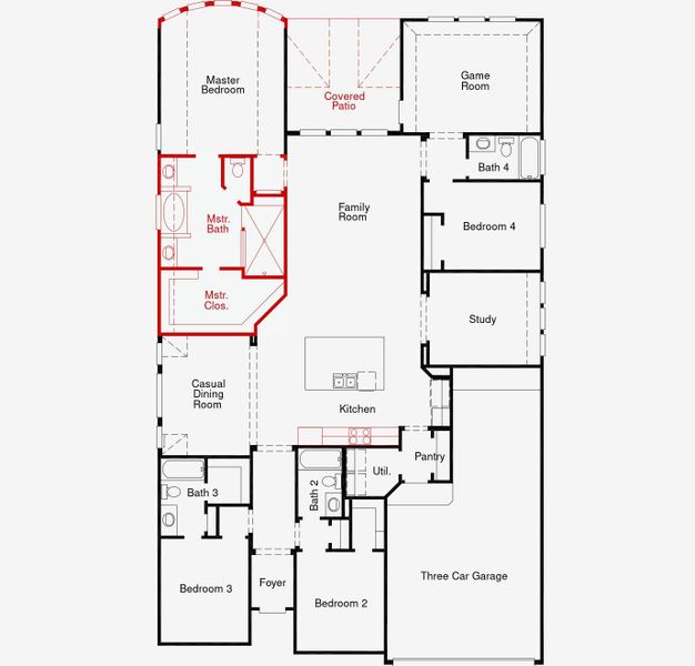 2D floor plan layout of this home in Pomona, Manvel, TX (Image 2). 2D floor plan layout of this home in Pomona, Manvel, TX (Image 2).