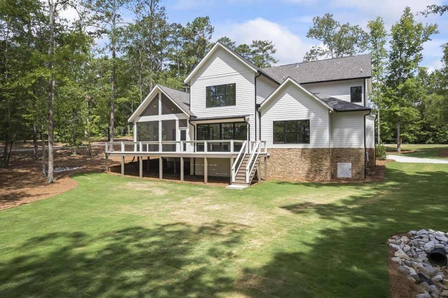 Exterior details and patio area of a home in , Buckhead (Image 23).