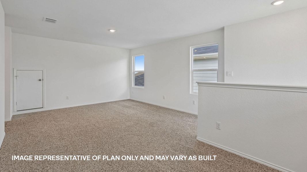 Representative unfurnished interior of a home built from the The Kendall by D.R. Horton in Valverde, Bastrop (Image 34).