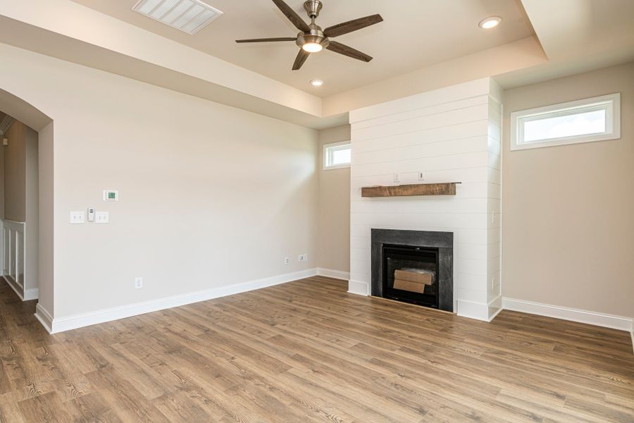 Representative unfurnished interior of a home built from the Salerno by McKee Homes in The Cottages at 78 North, Sanford (Image 10).