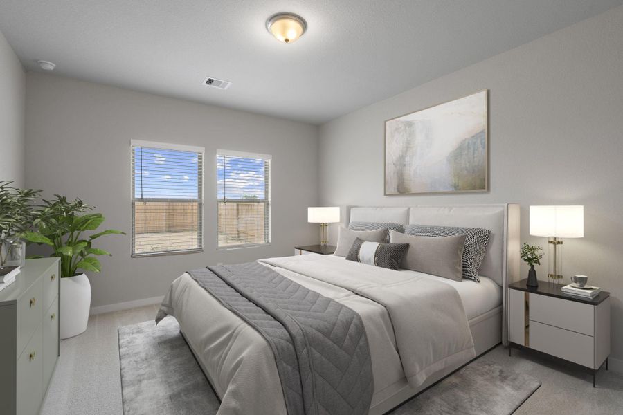 Furnished interior view inside a new home in River Ranch Trails, Dayton (Image 7).