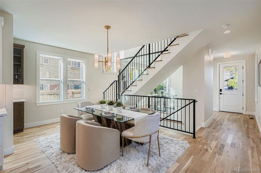 Furnished interior view inside a new home in , Denver (Image 10).