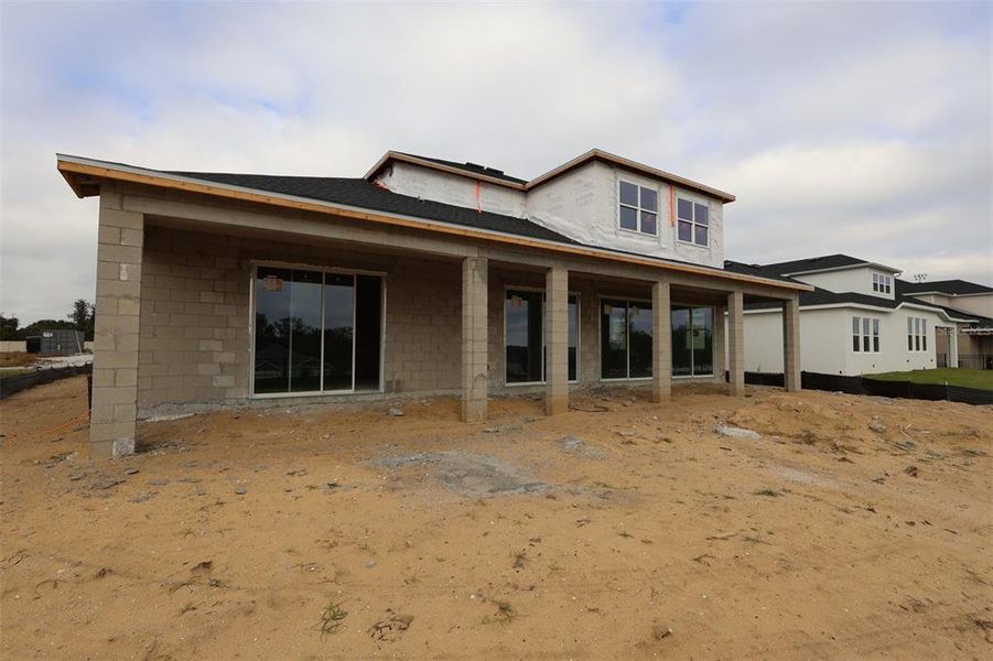 In-progress construction of a new home in Wolf Lake Ranch, Apopka, FL (Image 4).