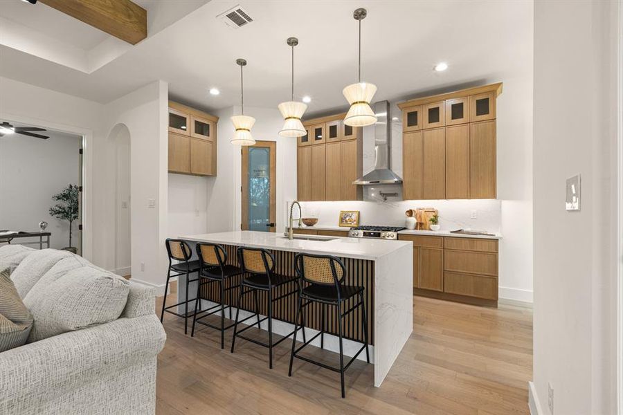 Furnished interior view inside a new home in , Dallas (Image 10).