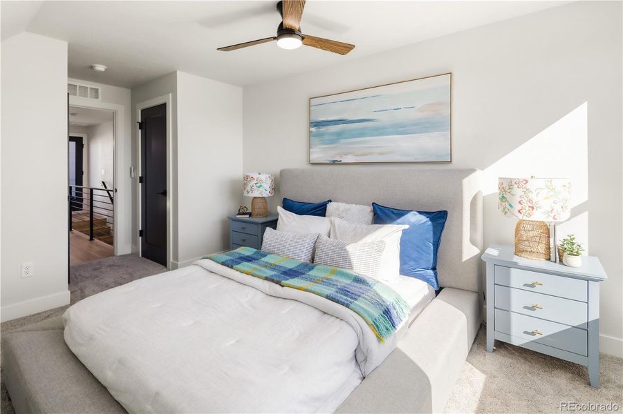 Furnished interior view inside a new home in , Denver (Image 31).